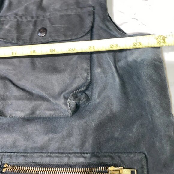 Australian Stockmans Oilskins Feathertop Vest Mens XL Brown Lined Utility Chore - Picture 8 of 10